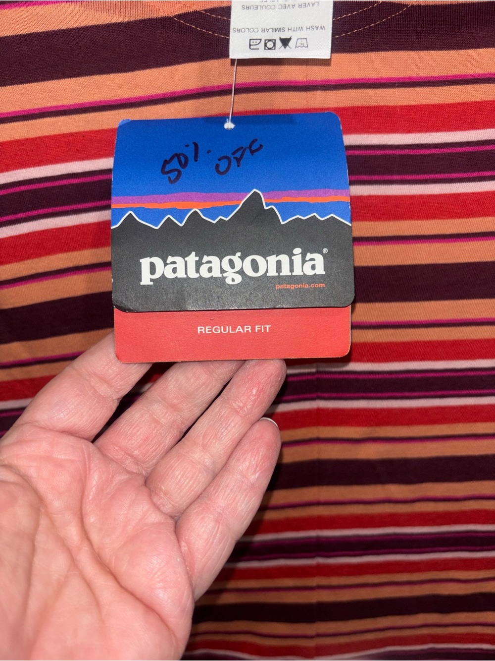Patagonia Women’s Medium Striped Scoop Neck Shift Dress in Multi-Color NWT - Picture 6 of 8